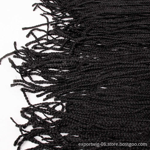 Straight And Roll Zizi Box Twist Crochet Braids Hair Extension ZiZi Solid Color Synthetic Fiber Senegalese Box Braiding Hair